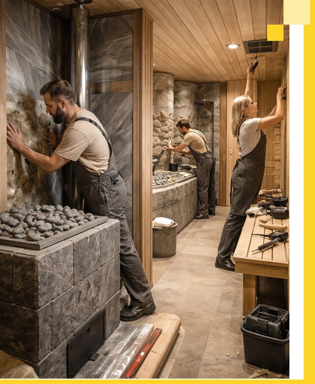 Строительство бань и SPA процедур в Санкте-Петербурге под ключ и отделкой
