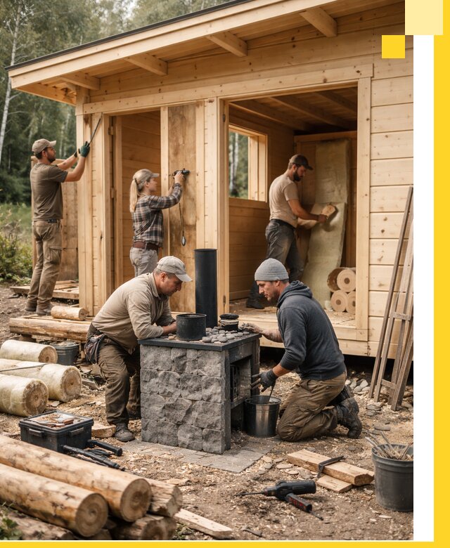 Купить баню под ключ в Санкте-Петербурге строительство монтаж отделка