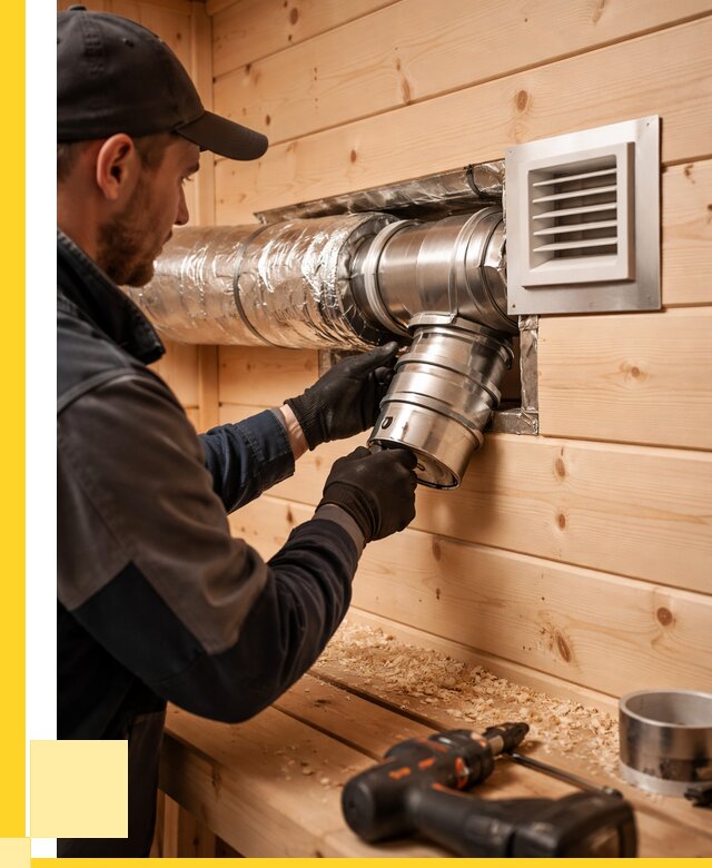 Монтаж вентиляции бани в Санкте-Петербурге от 12754 р. | ЭриданСнк