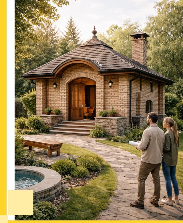 Проект кирпичной бани в Санкте-Петербурге от 31884 р. | ЭриданСнк