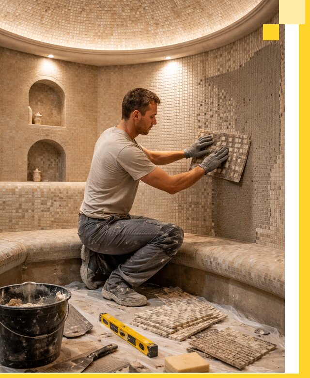 Устройство и монтаж домашнего хамама под ключ в Санкте-Петербурге