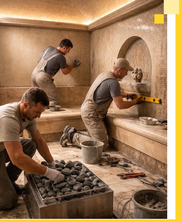 Проектирование и строительство хамама и сауны в Санкте-Петербурге