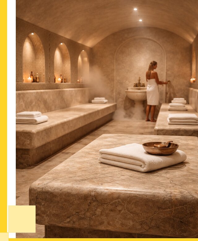 Лежаки для хамама в Санкте-Петербурге под ключ от 37198 р. | ЭриданСнк