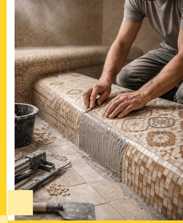 Плитка для хамама под ключ в Санкте-Петербурге от 3720 р. | ЭриданСнк