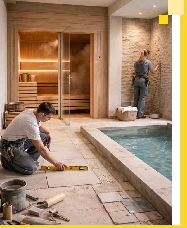 Комплексный дизайн и отделка интерьеров SPA под ключ в Санкте-Петербурге